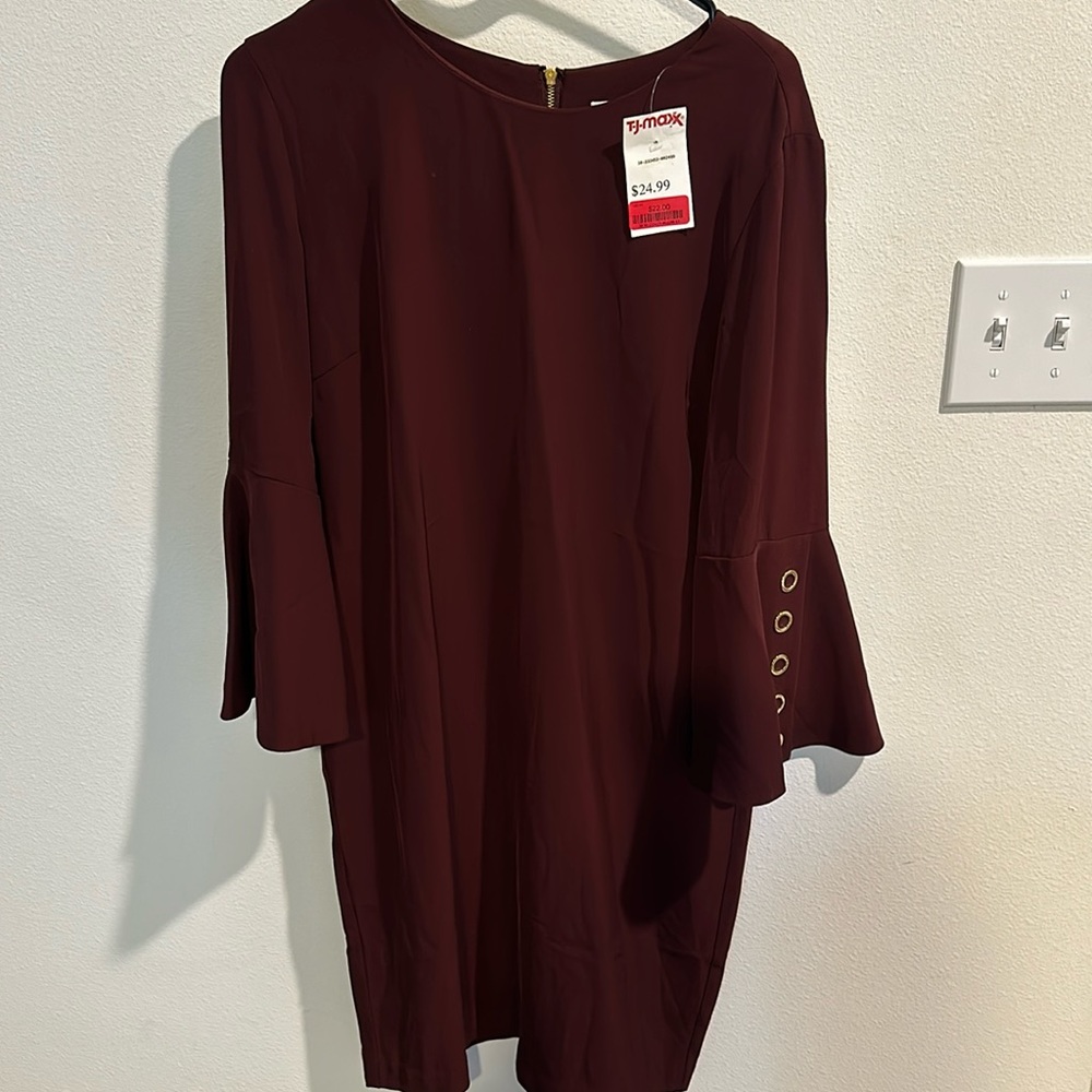 Red Dress with bell sleeves